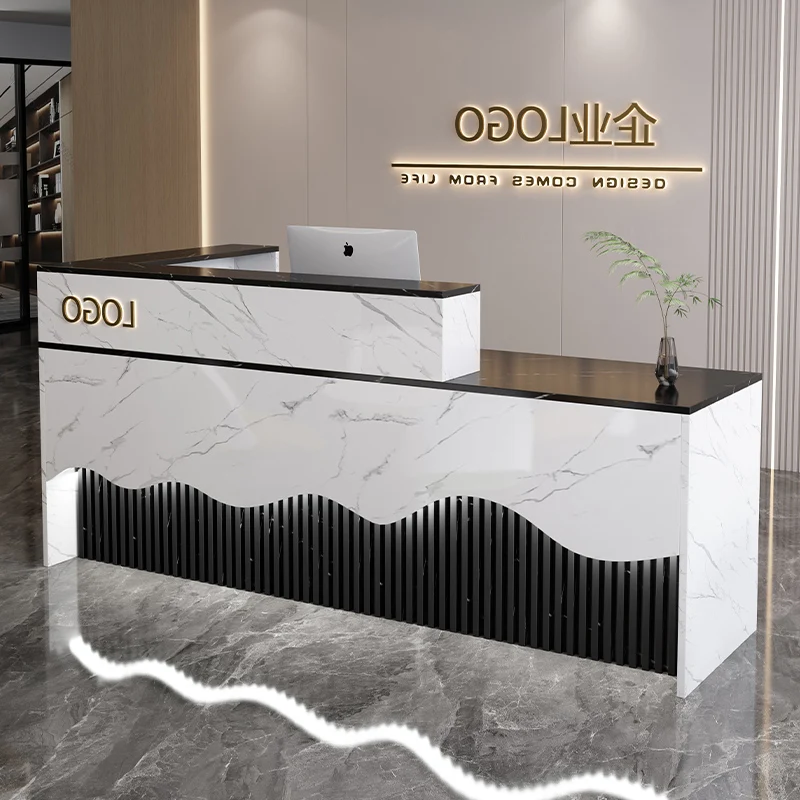 

Beauty Shop Reception Desks Modern Luxury Industrial Wood Hotel Restaurant Reception Desks Executive Mostrador Lounge Furniture