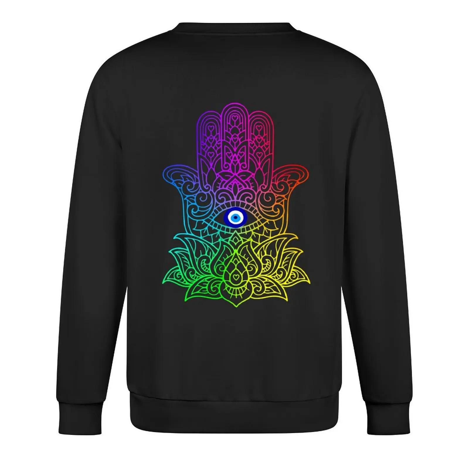 يد همسة فاطمة الشر التركية عين النمر البلوز ملابس رجالي الخريف الرجال قميص العرق مجموعة الخريف الملابس بلوزات