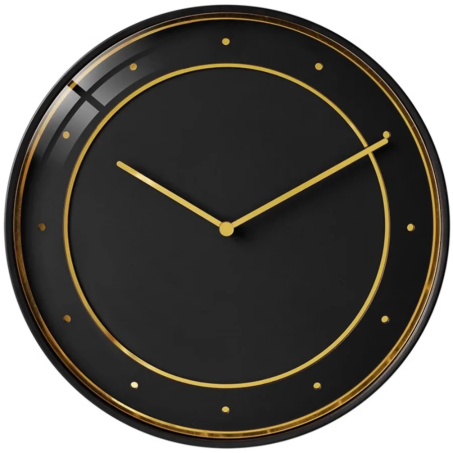 

Art Home Wall Clock Decoration Elegant Gift Hand Living Room Wall Clock Pieces Classic Round Modern Black Reloj Pared Room Decor