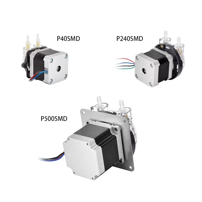 High Precision Mini Peristaltic Pump Stepper Motor 0-600ML/Min Speed Regulation BPT Pipe 1000H Lifetime