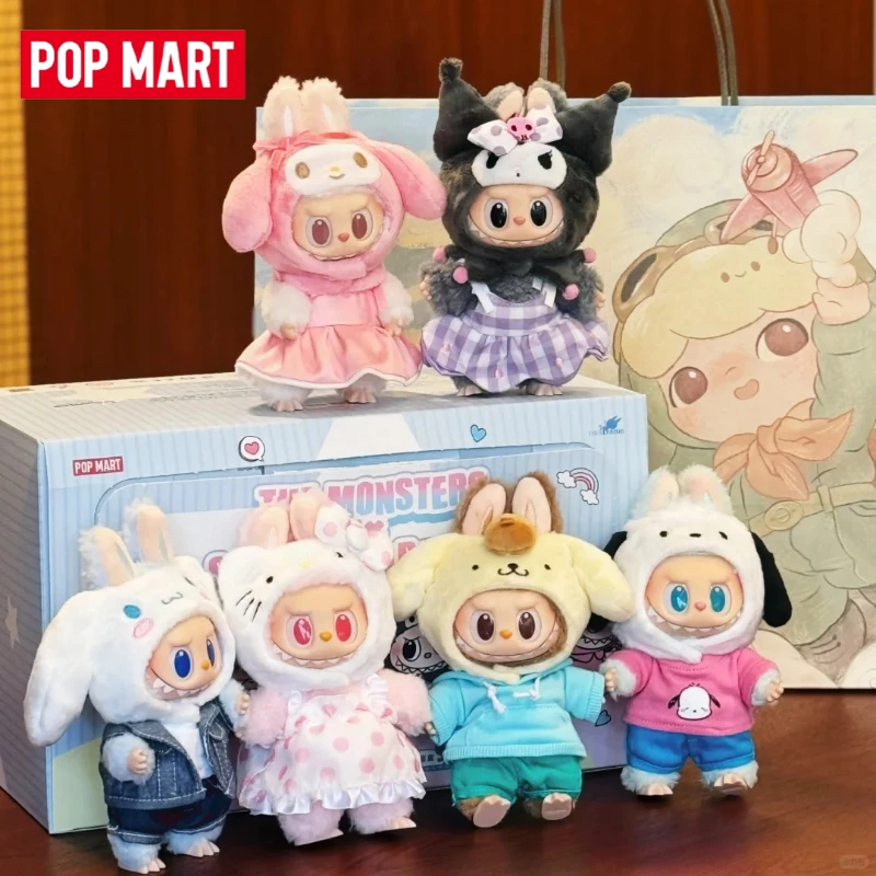 

New Genuine POP MART LABUBU THE MONSTERS SANRIO CHARACTERS Series Vinyl Plush Trendy Blind Box Toys Holiday Gift