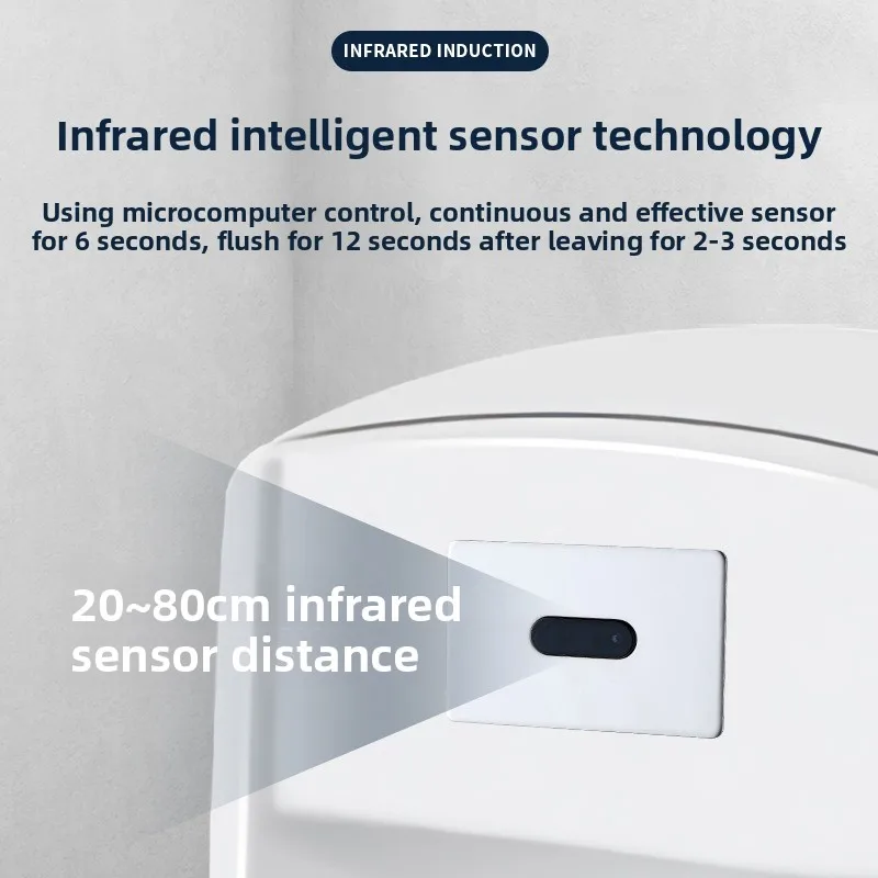 

Ceramic Integrated Standing Urinals Sensor Flusher,Automatic Urinal Induction Sensor Electromagnetic Flush ValveAccessories