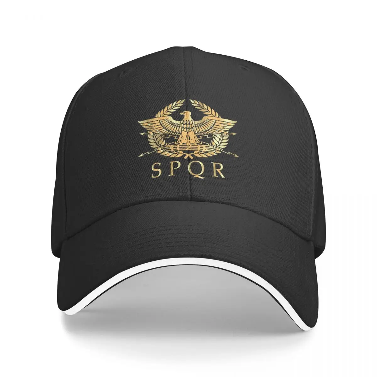 SPQR czapka z daszkiem wiosna imperium rzymskie standardowy emblemat orła Kpop Rock czapka typu Trucker oddychająca kobieta mężczyzna niestandardowa