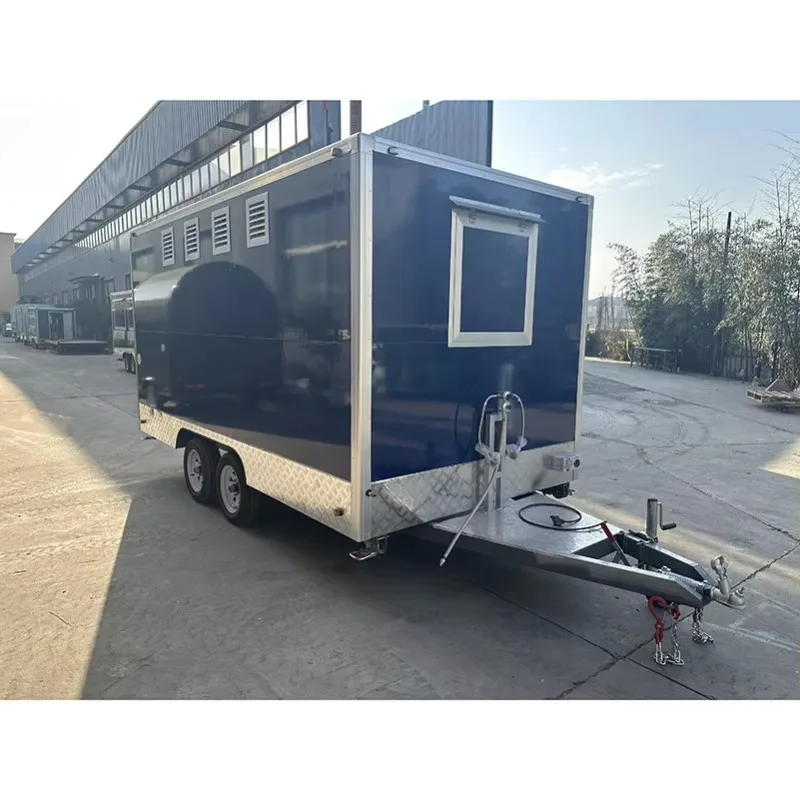 Customized Enclosed Cargo Food Van Trailer Mobile Kitchen With Galvanized Steel Food Truck For Sale Usa Food Trailer Australia