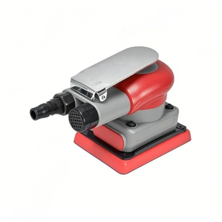 

Air Orbital Sander 10000rpm 75x100mm Square Pneumatic Palm Sander Sanding/Grinding/Polishing Professional Alloy Steel Pneumatic