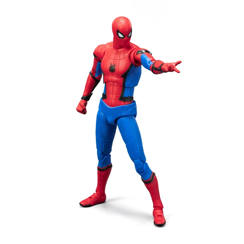 Figura de Acción Fondjoy, Modelo Ensamblado de Spider-Man con Traje Stark, Articulaciones Móviles, Escala 1/12, Material ABS, Kit de Modelos, Juguetes y Regalos para Niños