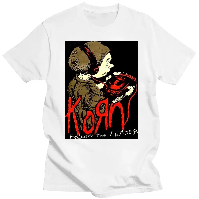 BLACK hi-res  Korn Follow The Leader Walkman T-Shirt  men clothing  oversized t shirt