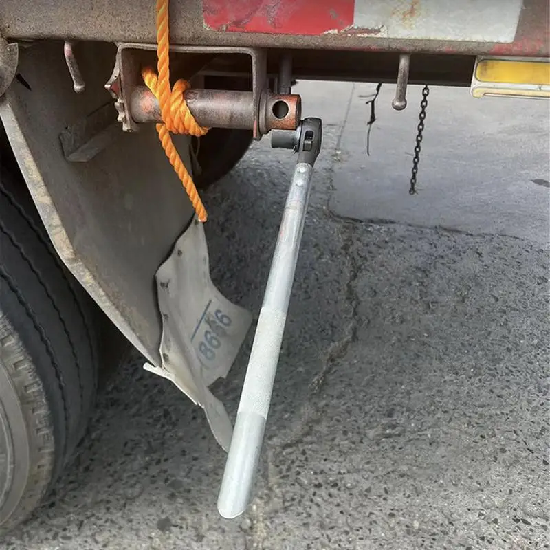 

Truck Rope Tensioner Wrench Ratchet Wrench For Truck Steel Cable Tightener Heavy Duty Handheld Steel Pry With Long Handle For