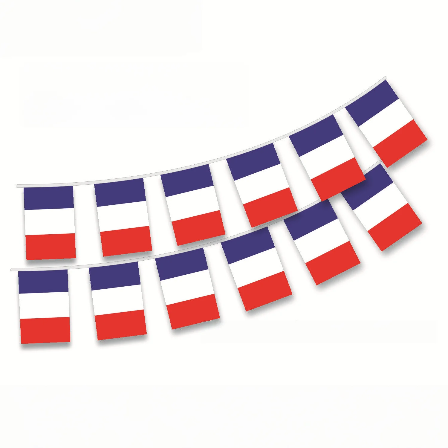 EOODLOVE French Flag 14x21cm Polyester Flag 20pcs/set French Flag Suitable for Parties, Holidays, Indoor and