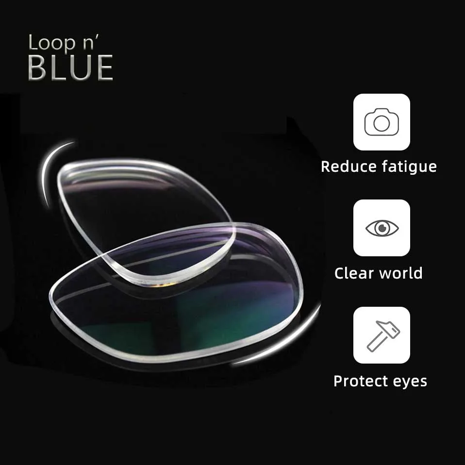 Loop Brand 1.61 MR-8 High Quality Toughness Thinner Series Anti Reflective Optical Glasses Prescription Lenses for Rimless frame