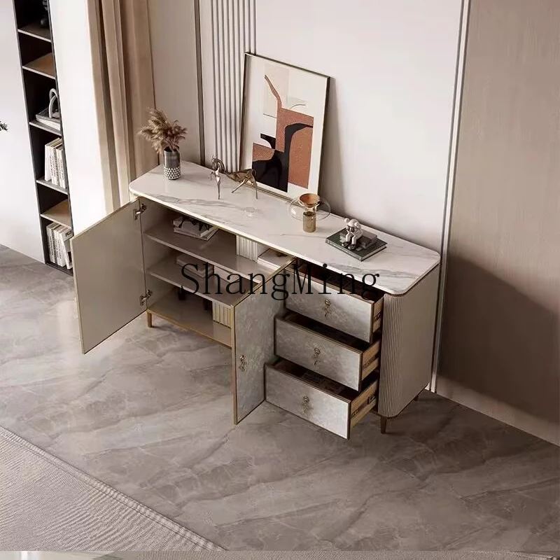 

FG light luxury entrance cabinet, high-end entry foyer, dining side cabinet, modern simple wall locker