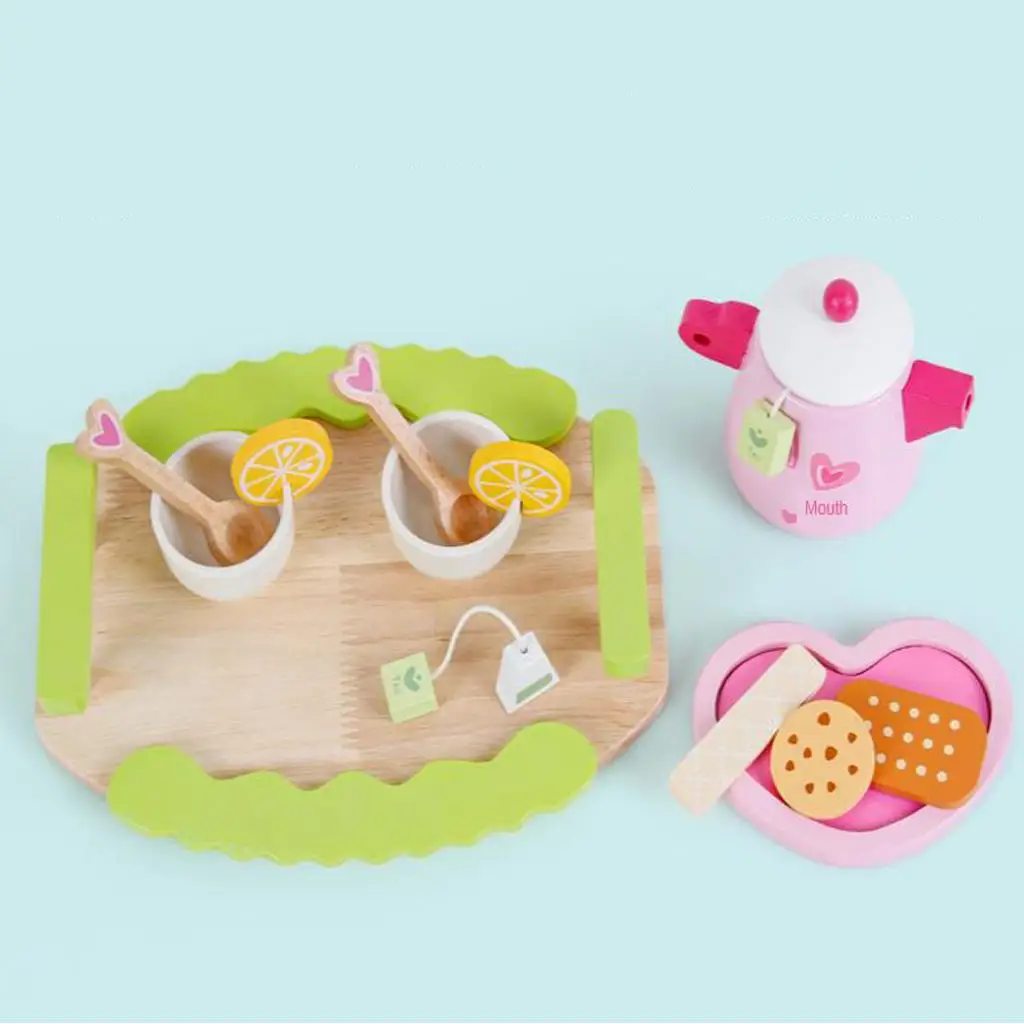 Bowls Spoons Set Pretend Play Kitchen Developmental Gift Toy