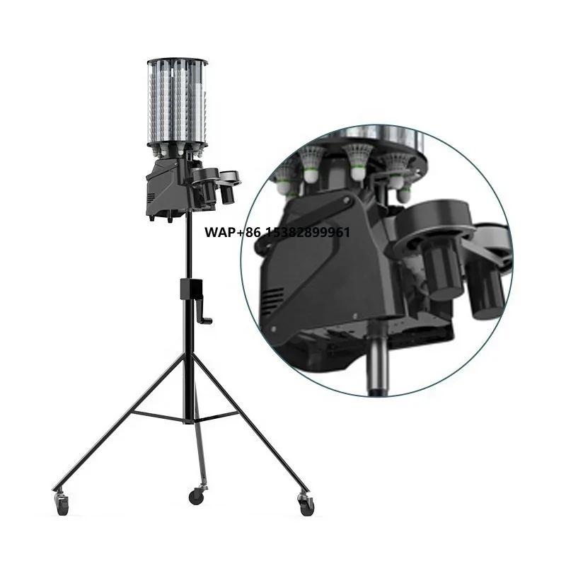 Hot Sales Auto Shuttlecock Feeder Machine Badminton Ball Machine for Training Practice With App Remote Control