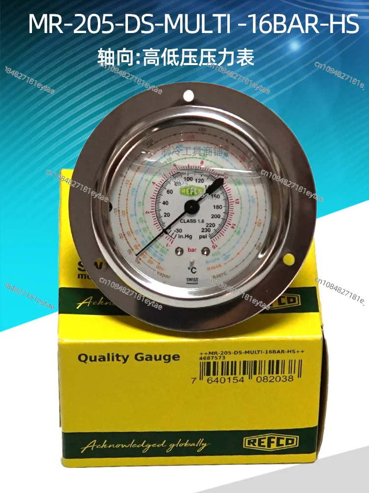 Original REFCO refrigerant pressure gauge for cold storage air conditioning unit oil gauge MR-205/305-DS-MULTI