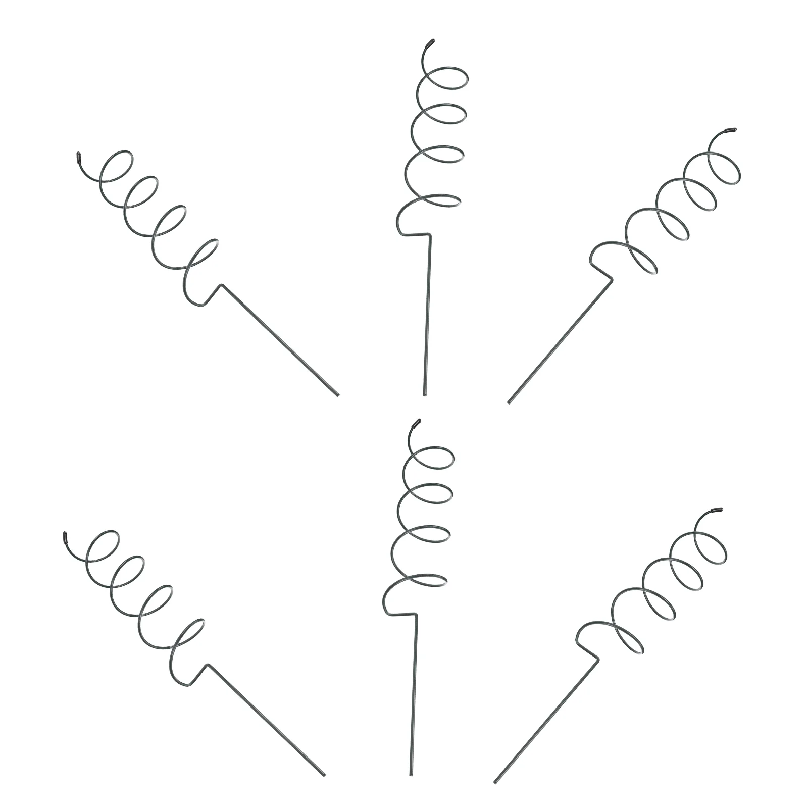 Guia de Panelas de Plantas Escaladores, Moldura De Flor De Tomate, Mini Forma, Escalada Rack De Ferro, Espiral, 6 Pcs