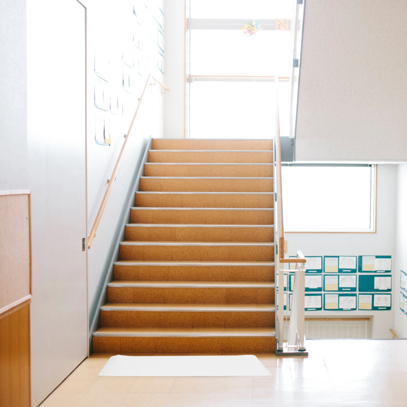 

2pcs Non-Slip Stair Adhesive Floor Strips Anti-Slip For Wooden Stairs Outdoor Grip Tape Stickers Ramps Home Corridors Safety