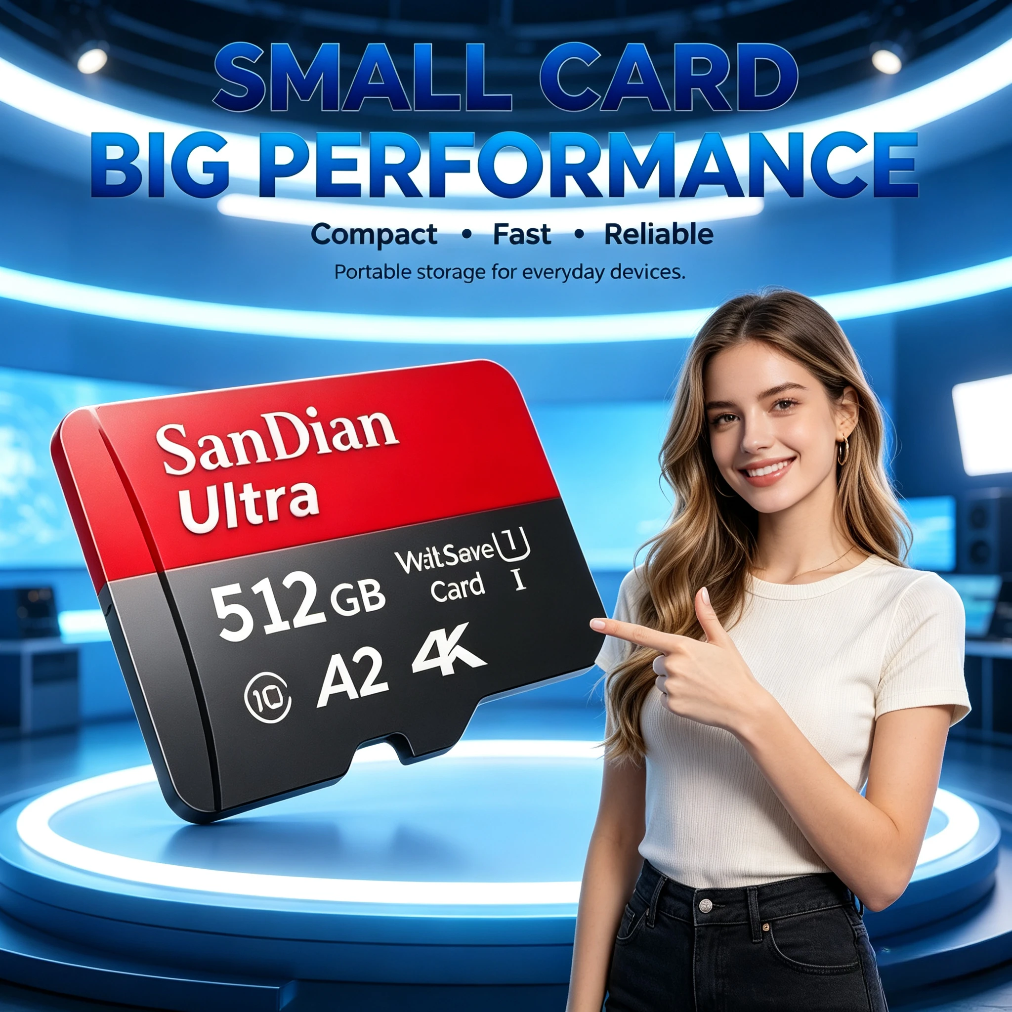 FOR SANDIAN Micro TF/ SD Card Class 10 High Speed 128GB 256GB Memory Cards Stable Performance SD for Phones/Digital Camera/MP3