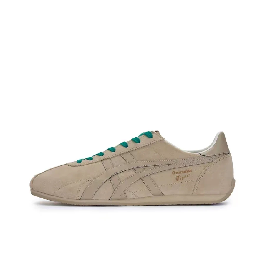 Onitsuka Tiger Runspark Unisex Sand Green Low-Top Casual Runners  Retro Comfortable Versatile Everyday Wear 1183C338-200