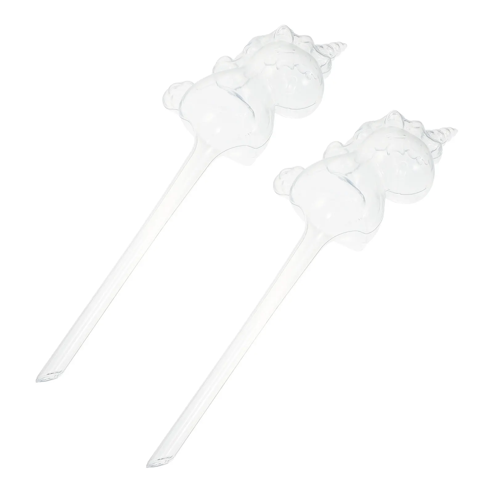 

2Pcs Unicorn Shaped PVC Automatic Device for Houseplants Garden Irrigation System Funny Decorative Flower Pot Accessory