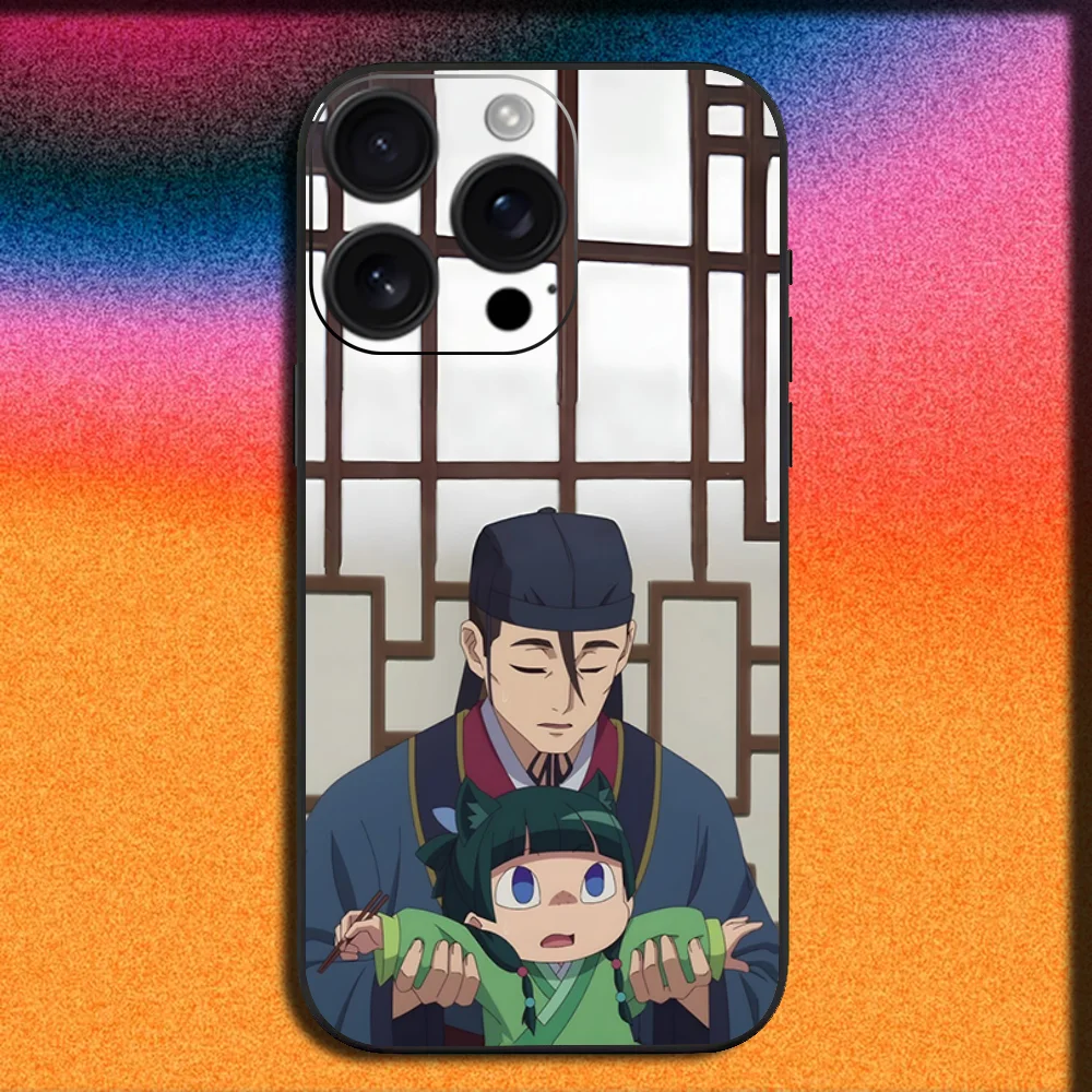 The Apothecary D-Diaries Maomao Phone Case For iPhone 16,15,14,13,12,11,Pro,XS,Max,XR,Plus,SE,Mini Soft Black Cover - Image 2