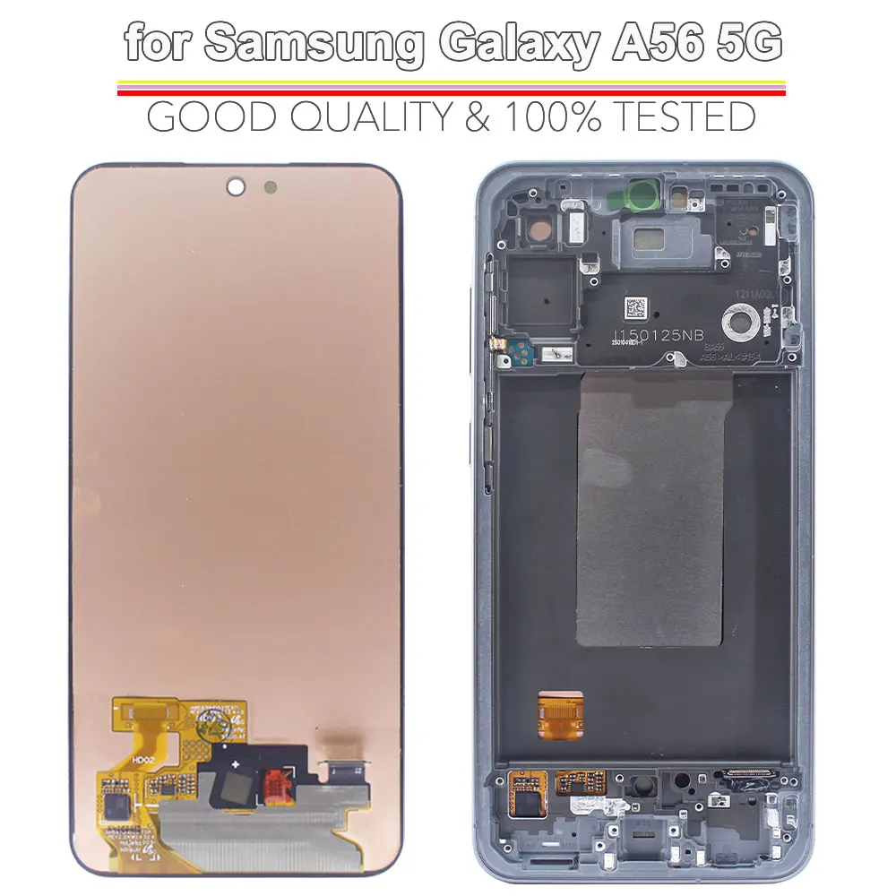 AMOLED LCD for Samsung Galaxy A56 5G LCD Display Touch Screen Digitizer for Samsung A56 5G A566B A566V Phone LCD Screen Assembly