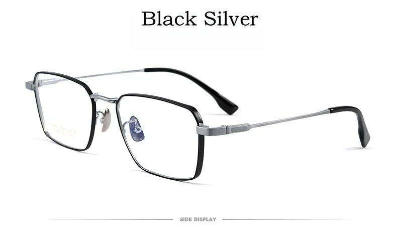 Yimaruili ultraleichte Business-Mode Myopie Brillen Retro Quadrat reines Titan optische Brille Rahmen Männer 205ct – Detail 13