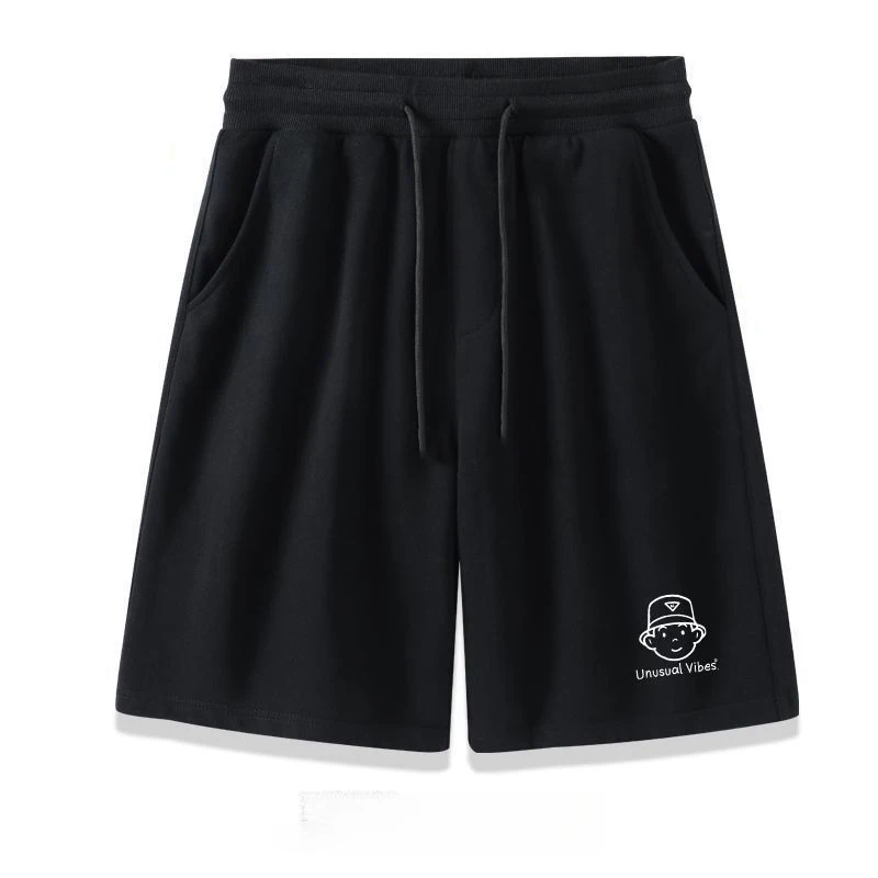 

Мужские шорты из 100% хлопка, свободные, плюшевые, размер 5, молодежные спортивные брюки, летние тонкие пляжные шорты