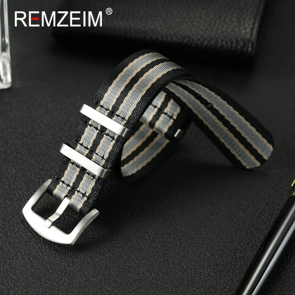 قسط مريح لينة النايلون سوار ساعة 20 مللي متر 22 مللي متر ساعة الأشرطة الرجال النساء الساعات استبدال اكسسوارات الساعات