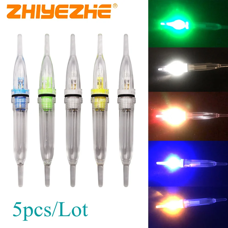 

ZYZ 5pcs Sea Fishing Lure Light LED Lights Sealed Waterproof Boat Fishing String Hook Accessories Deep Sea Fishing Lure Light