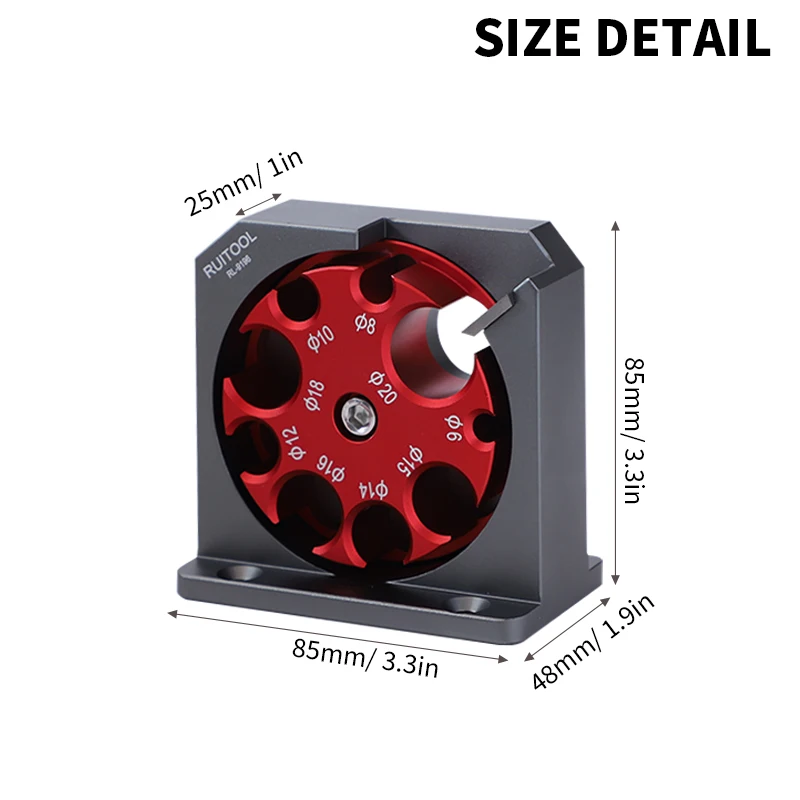 Dowel Maker Jig Kit with Carbide Inserts 9 Holes Adjustable Dowel Cutter 6-20 mm Aluminum Alloy Dowel Maker