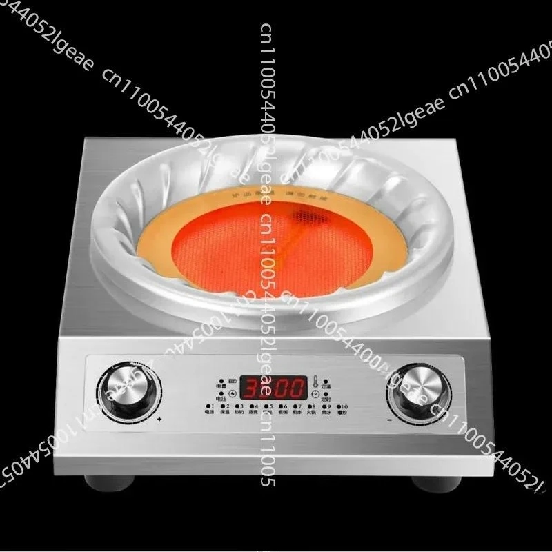 Commercial Concave Household High-power Wok Set Electric Ceramic Stove 3500W Stir-fry Without Picking The Pot