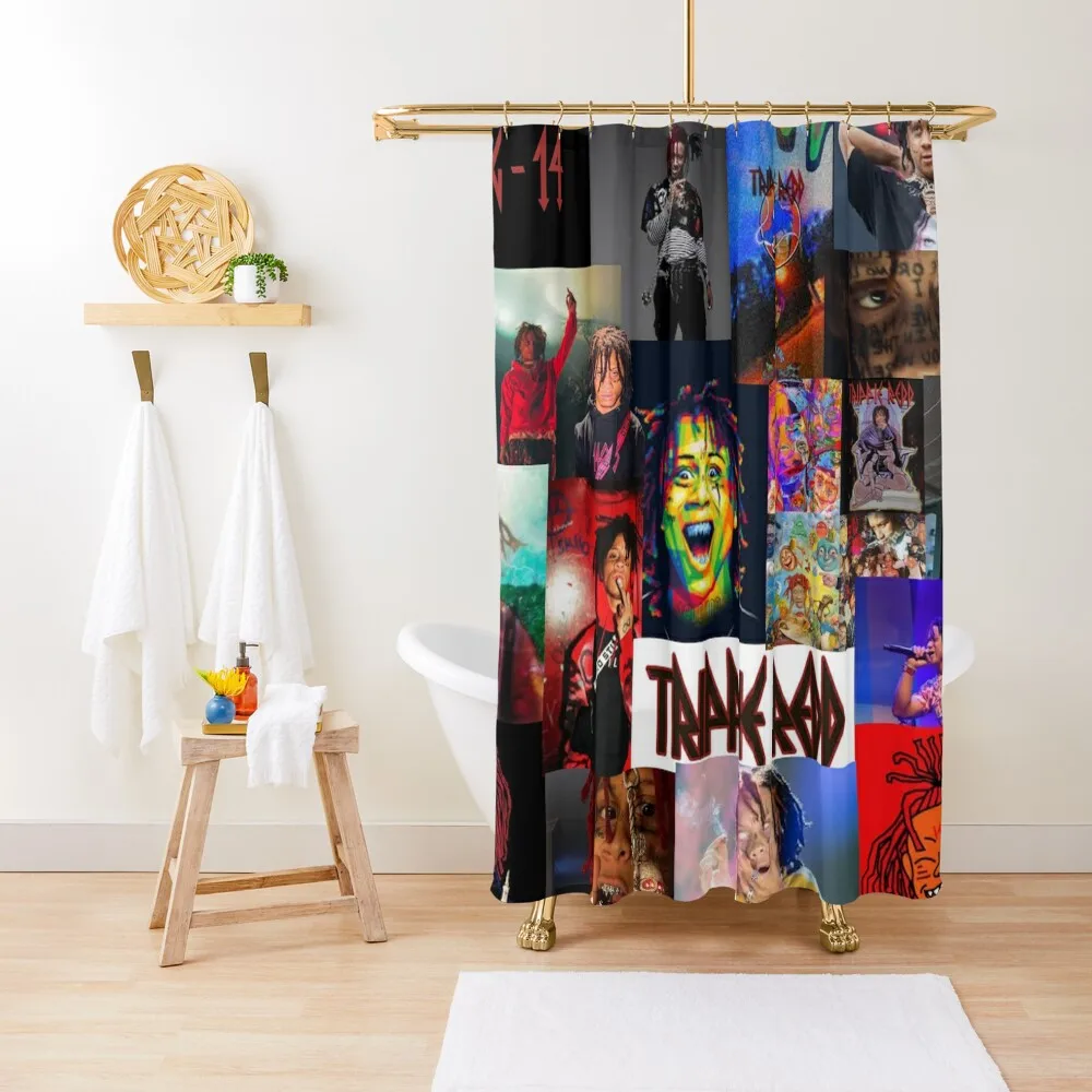 

trippie collage Shower Curtain Bathroom Showers Waterproof Fabric Bathroom Modern Accessory Bathrooms Curtain