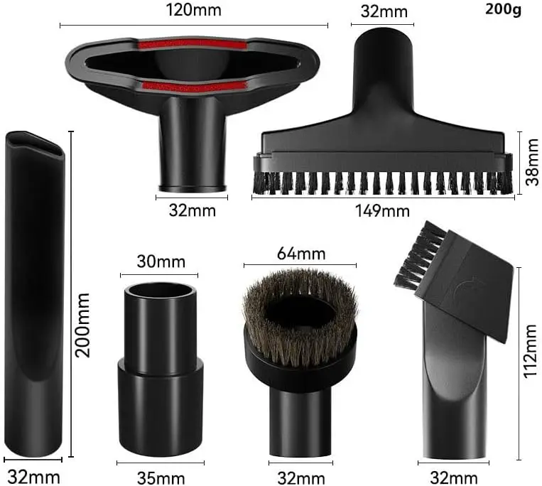 Vacuum Cleaner Brush Head Nozzle With 32 / 35mm Adapter Spare Parts Crevice Dust Collector Vacuum Cleaner Replacement Attachment image 2