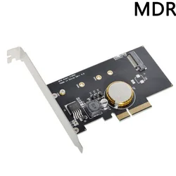 NGFF M.2 M Key SSD Nvme Card to PCI-E 3.0 x4 Adapter PCI Express with Power Failure Protection 4.0F Super Capacitor