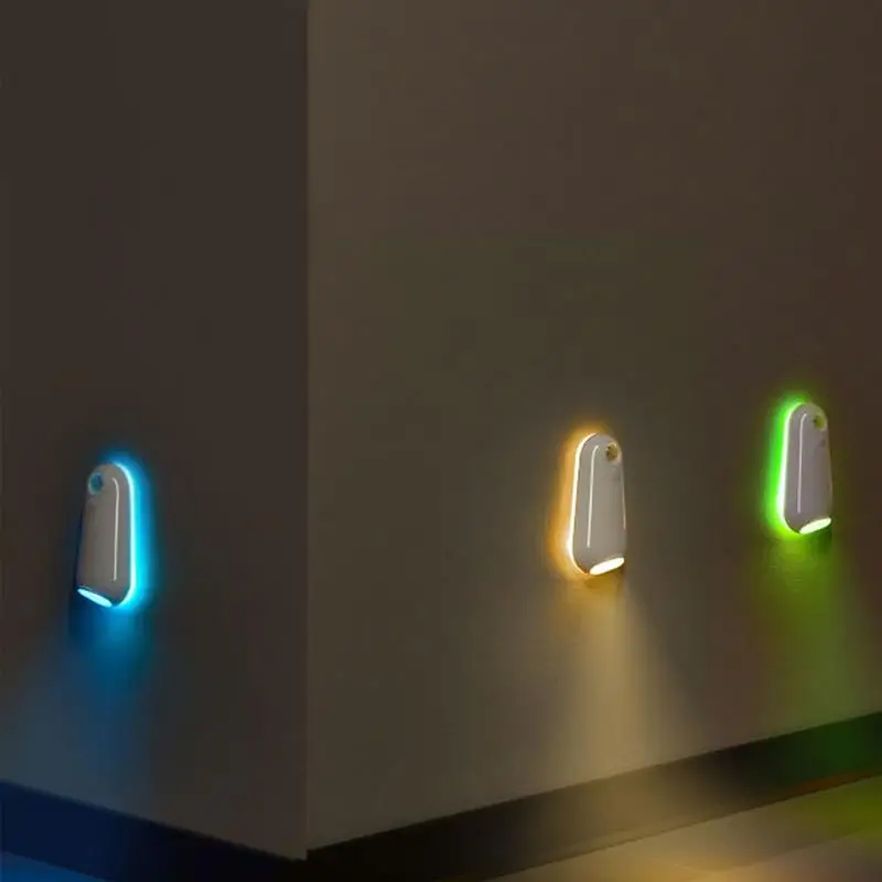 Luce notturna per WC 8 modalità di luce Sensore di movimento Lampada a LED attivata Ricaricabile Ciotola per WC Colori chiari che cambiano Bagno