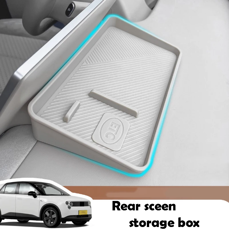 

For Nio Firefly 2025 2026 Rear Screen Storage Box Interior Modification Storage Tissue ETC Special Accessories