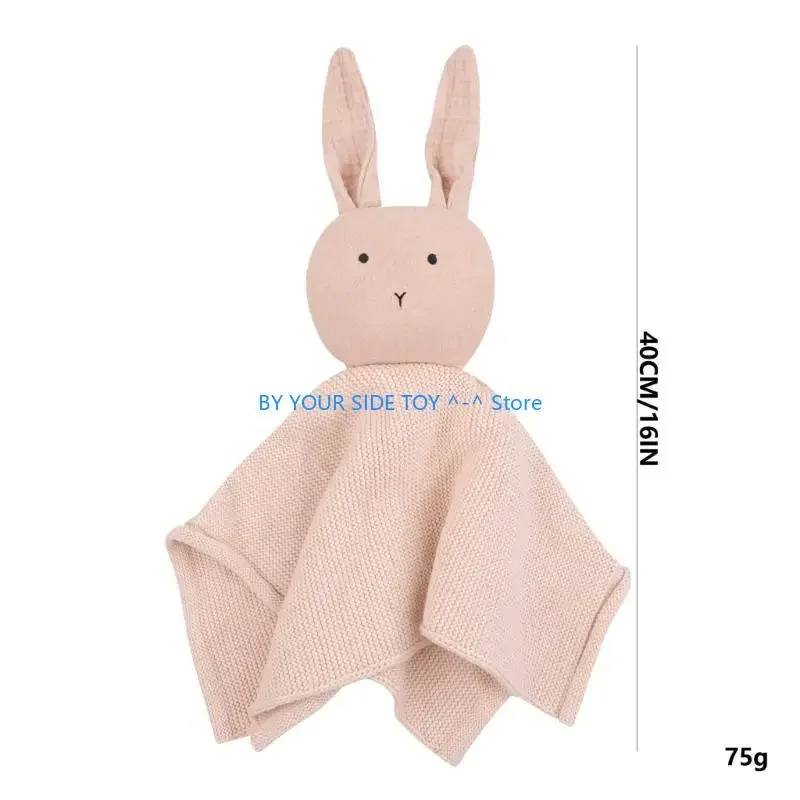 Modello di coniglio Giocattolo coccole per neonati Neonati Bambini Ragazzo Ragazza Bambino che dorme Bambola Cotone Lenire Placare Asciugamano U6XE