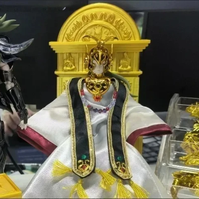 

18CM Saint Seiya Myth Cloth Papal Throne Stone Color Hard plastic Action Figure Toys In stock