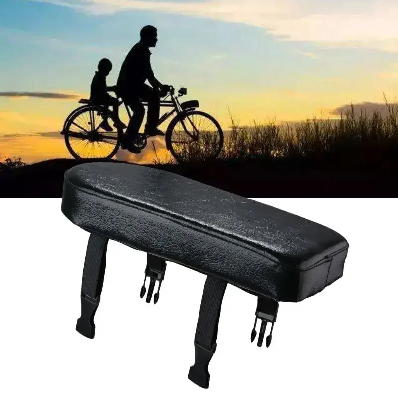 Bicycle Back Seat MTB Rear Rack Saddle PU Leather Cushion Pad Kids Cycling E-bike Accessories