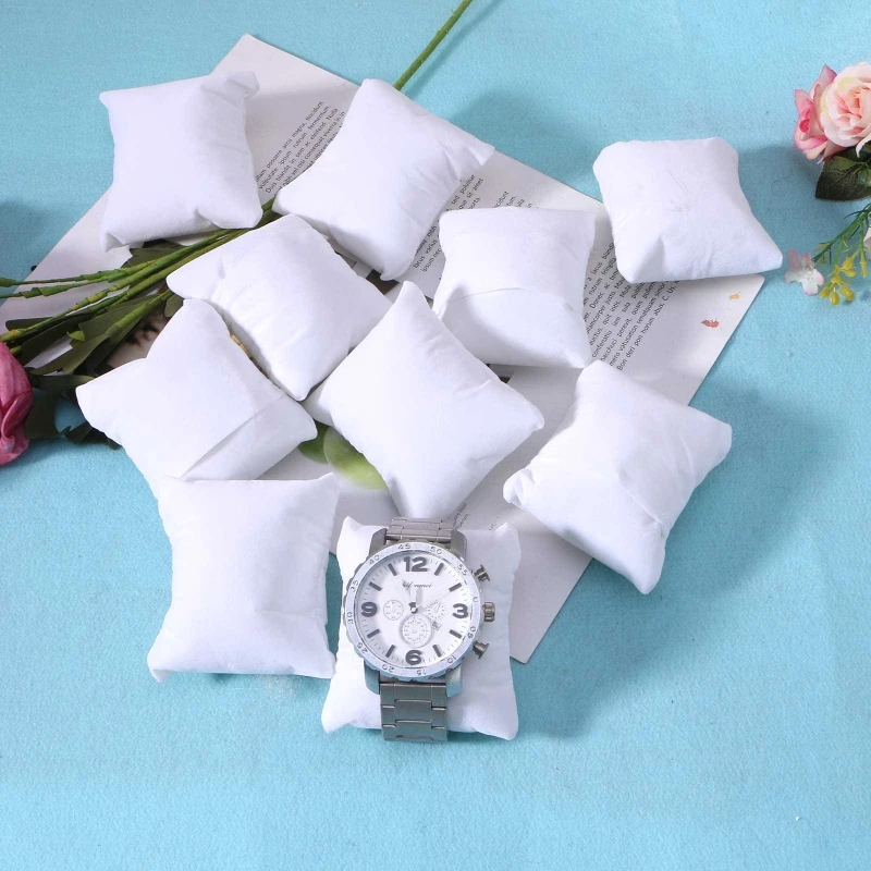 10 Pieces Bracelet Watch Pillow Small Multicolor Pillow Jewelry Bracelet Cushion Holder Pillow