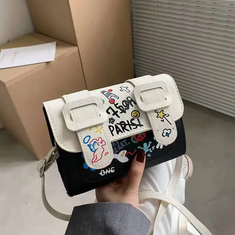 

Women's Shoulder Bag Fashion Color Pattern Hand Bags PU Wallet Portable Tote Handbags Bucket for Casual Dressing Up