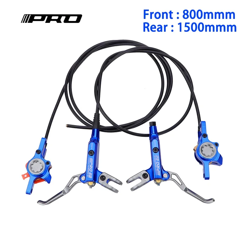 IIIPRO E2 Bicycle Hydraulic Brake 2 Piston ultra light Brake 800/1550mm MTB Oil Pressure Disc Brakes with metal brake pads