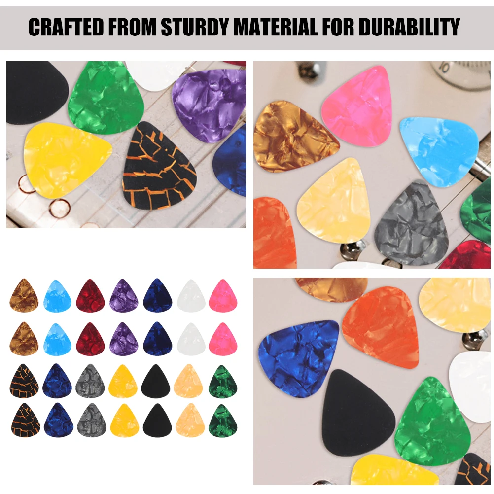 

30 Pcs Acoustic Guitar Pick Electric Picks Cute Accessories Kit Light for Guitars Ballad Ukulele
