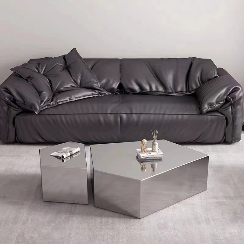 

Stainless steel geometric combination creative special-shaped display table living room hotel coffee shop coffee table