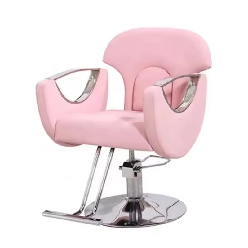

Barber Chair Barber Salon Pink Hair Salon Chair Light Luxury Shop Salon Lift
