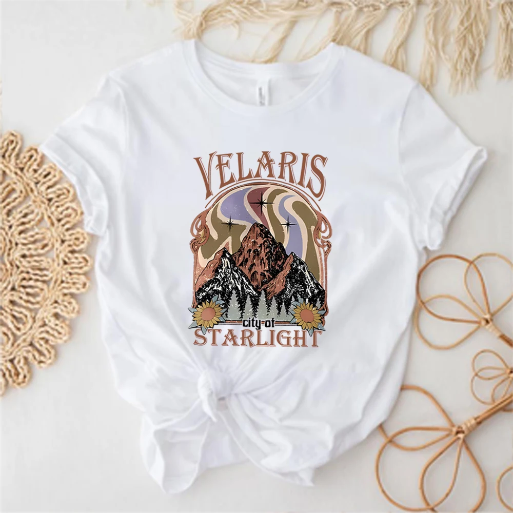 ACOTAR Velaris T-shirt SJM Tee City of Starlight Shirts A Court of Thorn and Roses Tshirt Illyrians of The Night Court Tees