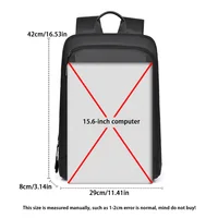 Men's Waterproof Backpack Ultra-Lightweight Men's Backpack Stylish Men's Backpack 15.6-inch Laptop Backpack - Image 2