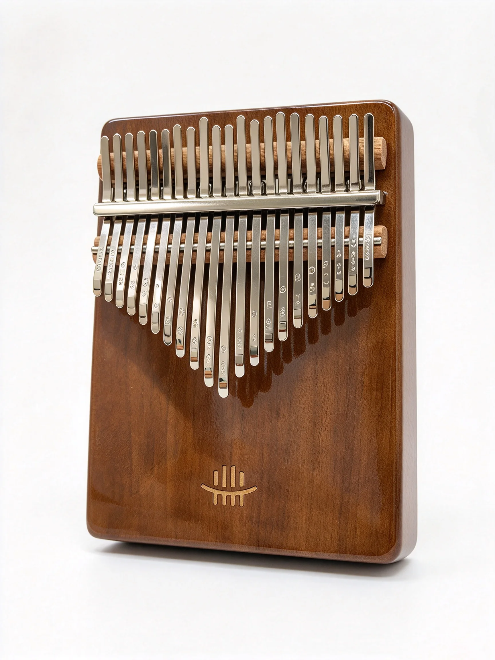 Hluru Professional 17 Key Kalimba 21 Key Resonance Box Thumb Piano Glossy Finish Acacia Walnut Finger Piano Mbira For Beginner