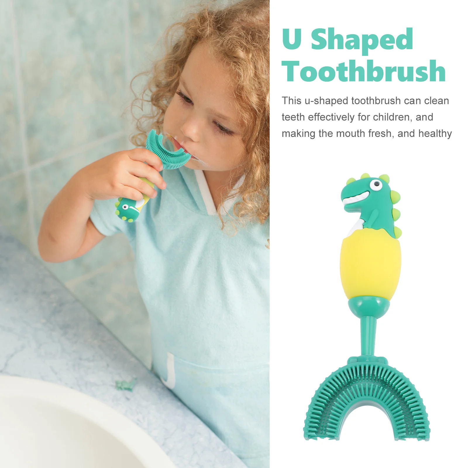 Children's U-shaped Toothbrush Kids Toothbrushes for Silicone Manual Oral Teeth Cleaning