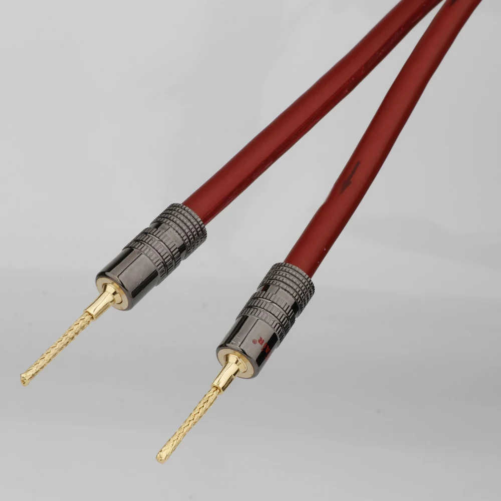 BA1485 High Quality Gold Plated Braided Type Banana Plug for DIY HiFi Audio Power Amplifier Speaker Cable Connector